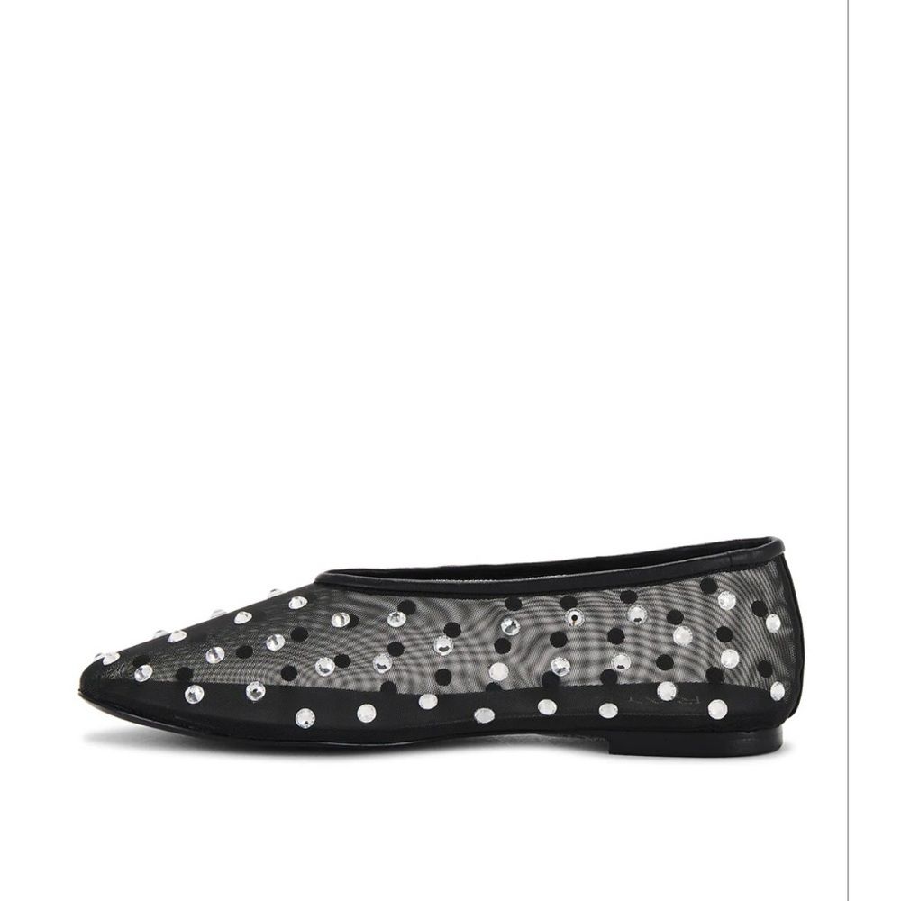Black Studded Flats